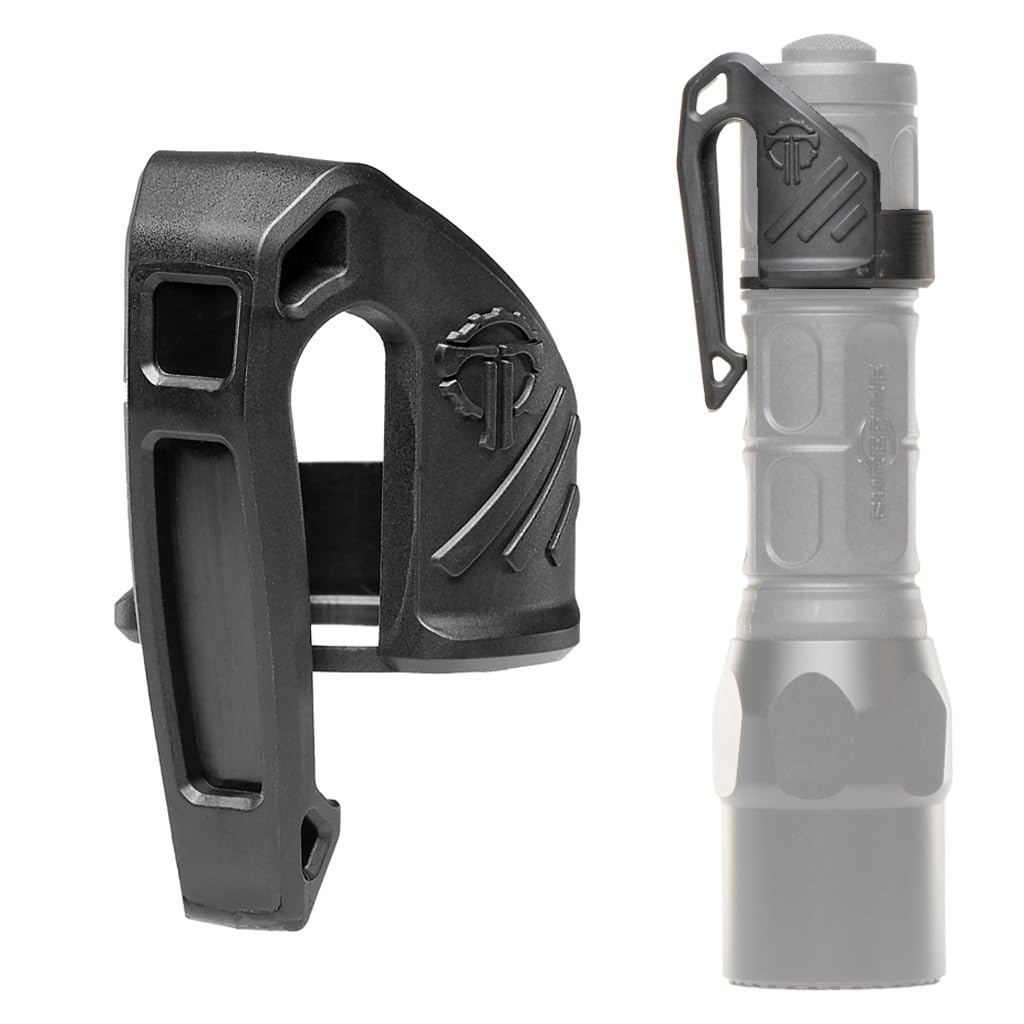 Thyrm Low Profile Carry Clip for Flashlight (LPC Clip, fits Many 1
